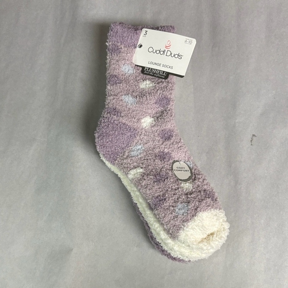 New Cuddl Duds Socks Women’s 3 Pair Soft Fuzzy Cozy Plush Lounge Socks Casual